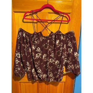 “Charlotte Russe” Off the Shoulder Shirt